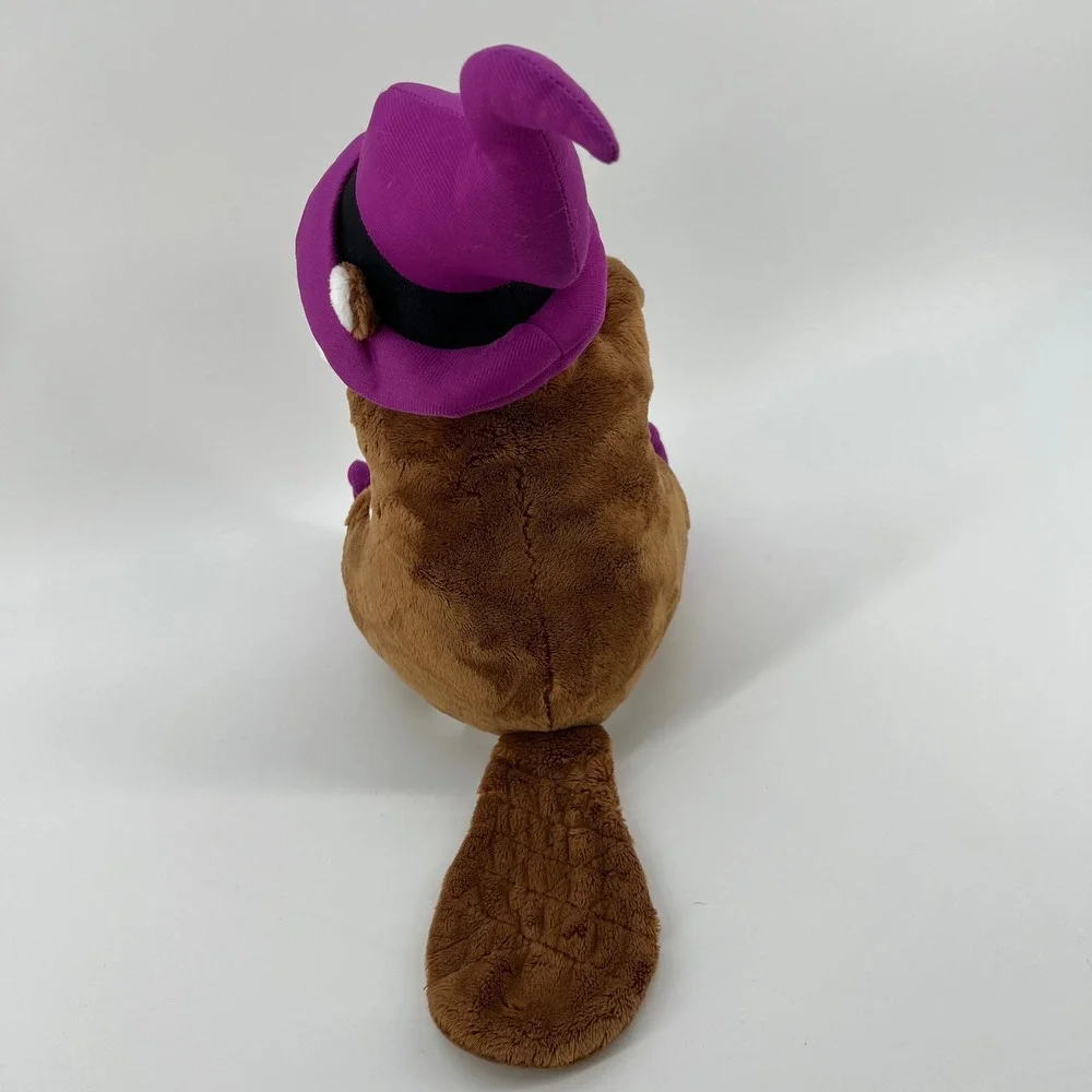 Buc-ee's Halloween Witch Beaver Plush Stuffed Animal Purple Hat & Boots 11